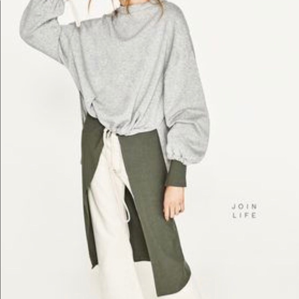 Zara oversized sweatshirt